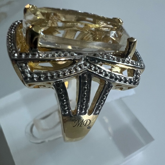 Marcel Drucker Womens
14K Yellow Gold Over 
Sterling Silver Diamonds
& Quartz - Picture 5 of 16